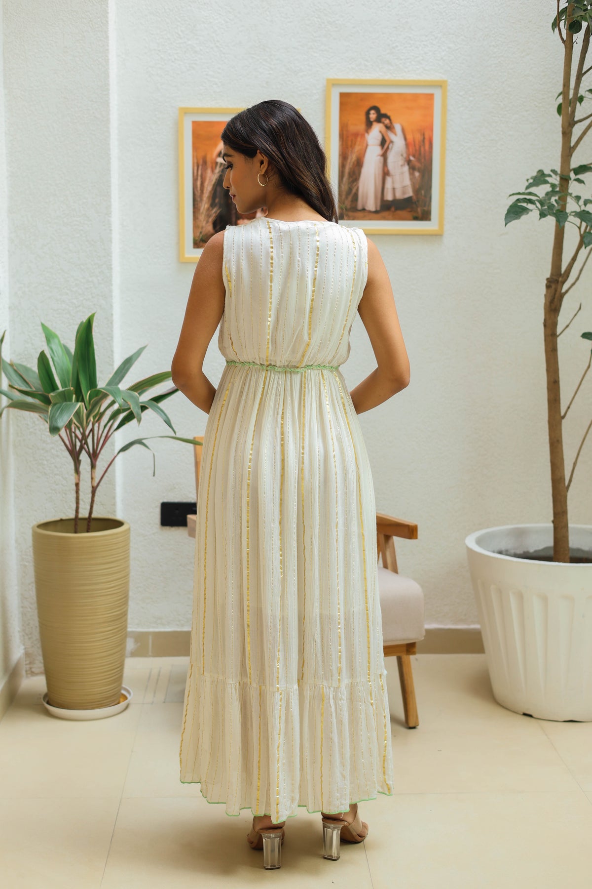 Bella Summer Bling Boho Green Maxi by Label Reyya - view 5