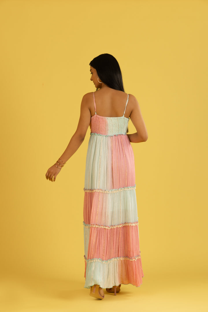Blue Amara Boho Bling Party Maxi by Label Reyya - view 3
