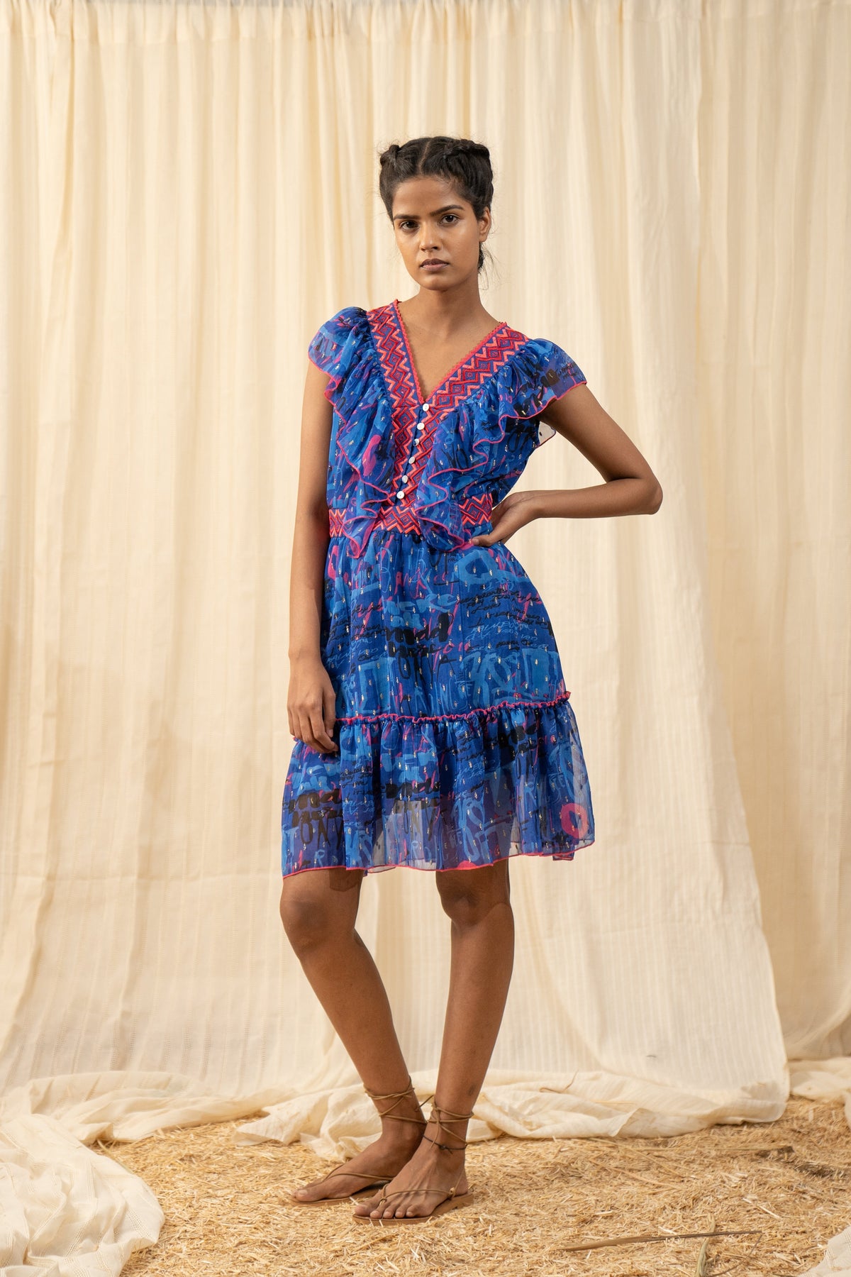 Sea Blue Lace Dress