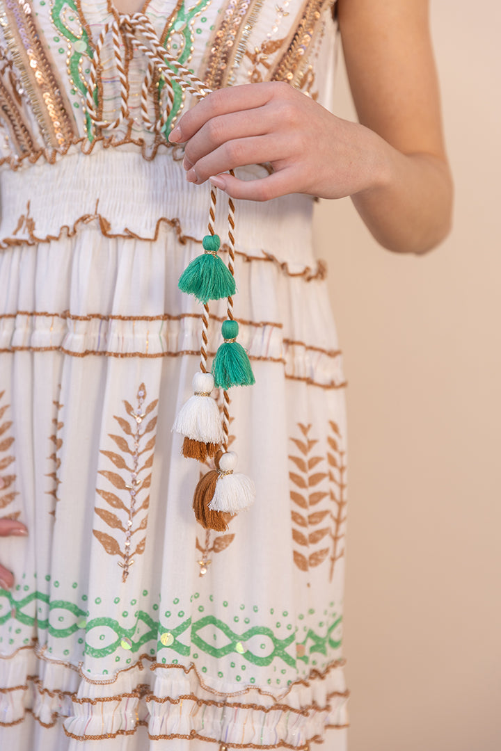 Riva Boho Ruffled Resort Maxi by Label Reyya - view 5