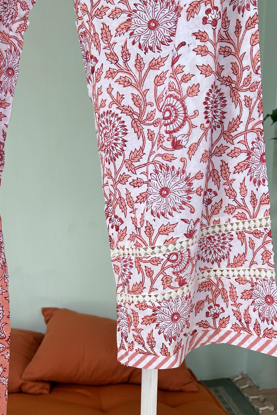 Peach Cotton Tunic (Set of Two) by Kapraaha - view 4