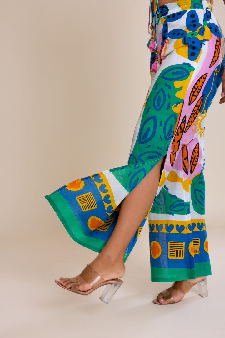 Graffiti Resort Cord Set by Label Reyya - view 5