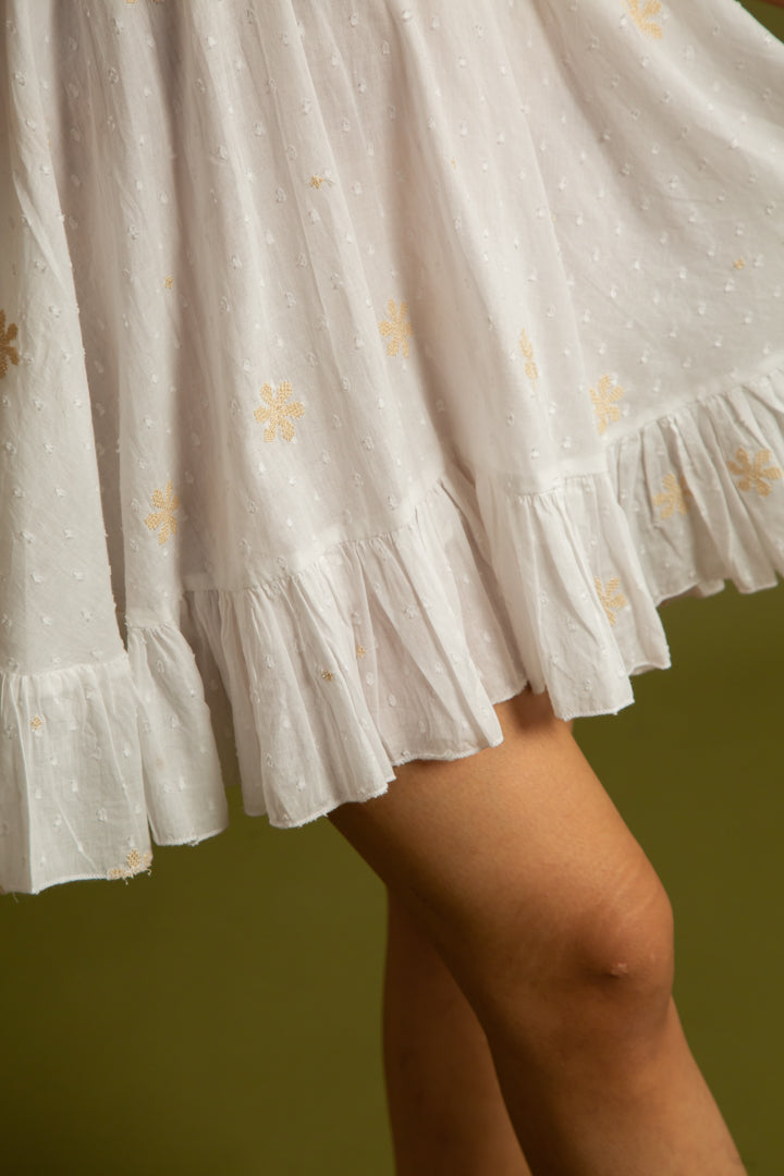 The Corfu Off White Strappy Dress by Label Reyya - view 6