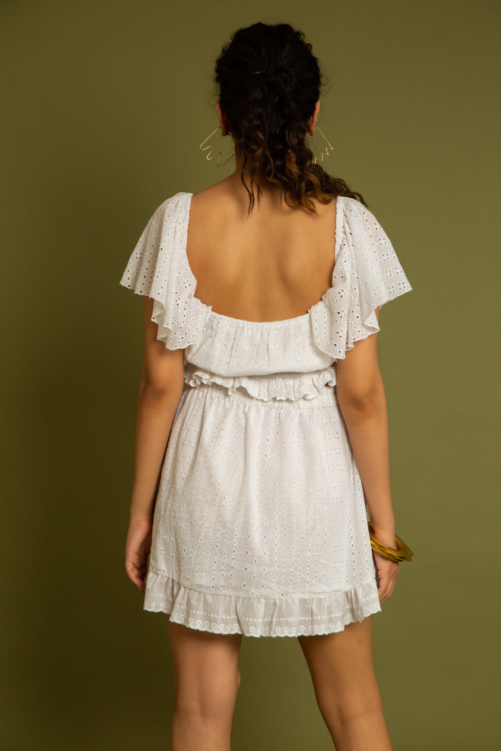 The Ibiza Schiffli Co-Ord Set by Label Reyya - view 3