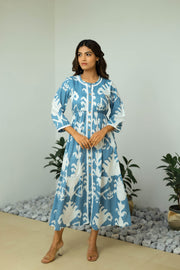 Bohemian Tribal Print Blue Maxi by Label Reyya - view 1