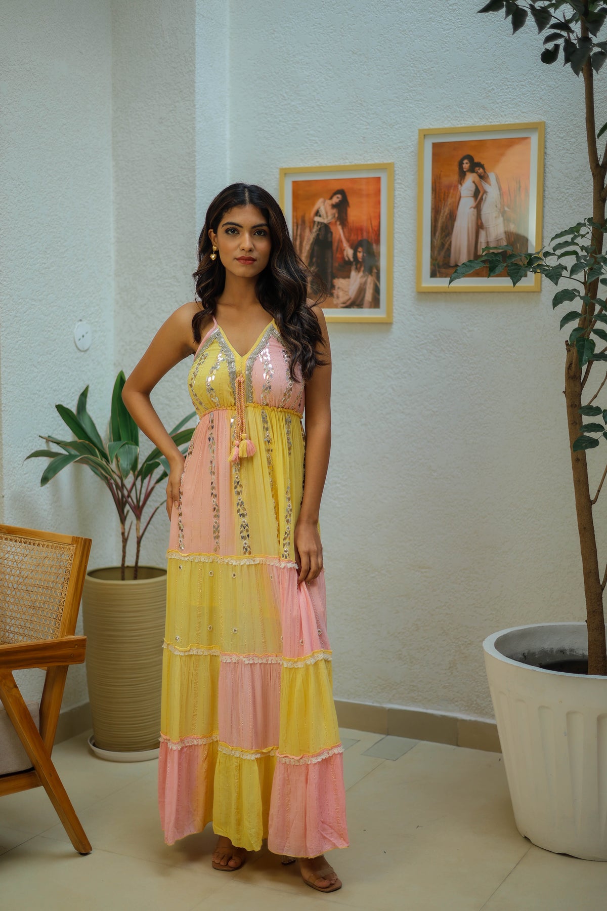 Amara Boho Bling Party Maxi by Label Reyya - view 4
