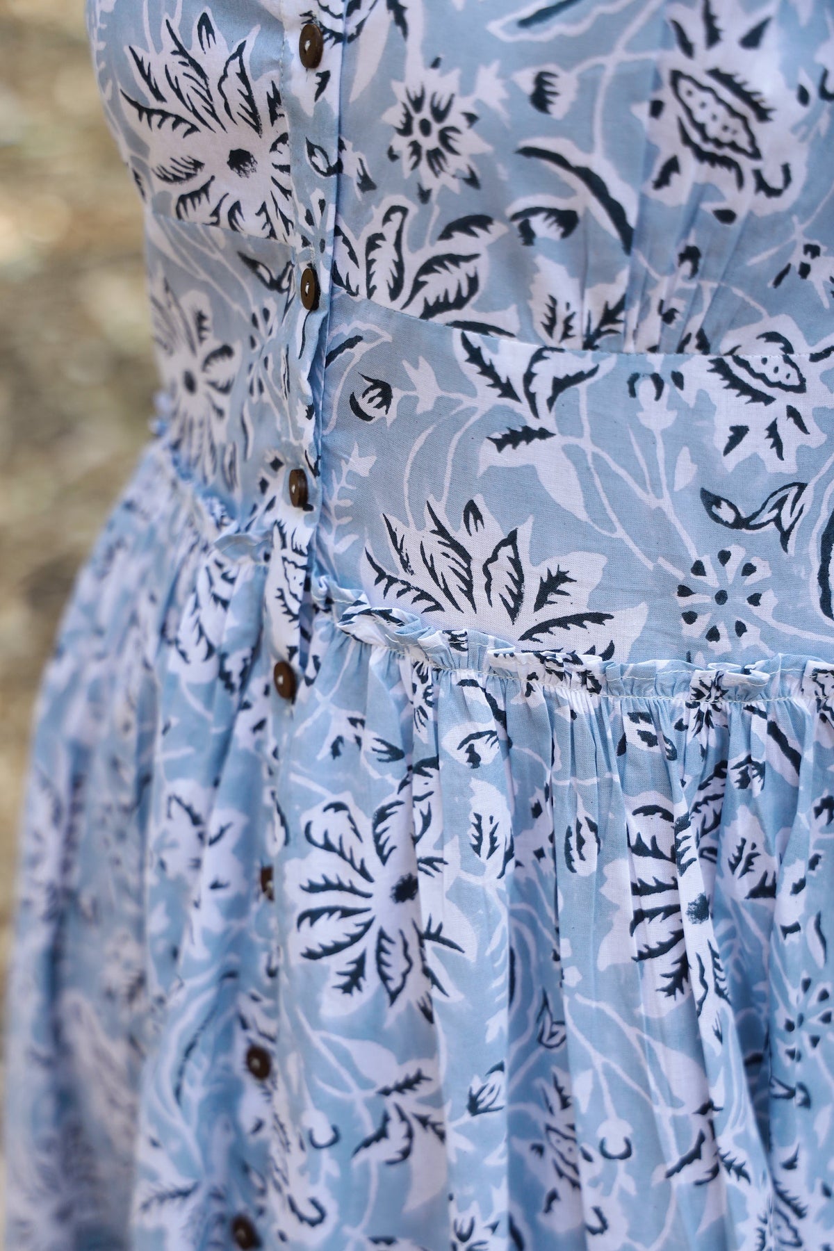Azure Blue Shirt-Dress by Kapraaha - view 4