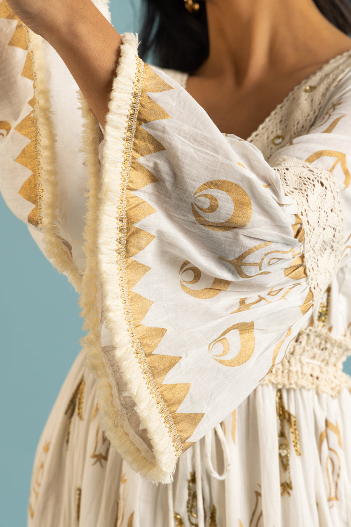 Ellsa Boho Flare-Sleeved Maxi by Label Reyya - view 4