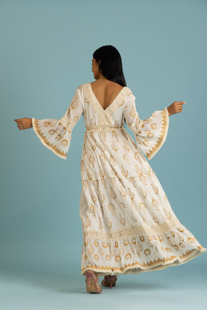 Ellsa Boho Flare-Sleeved Maxi by Label Reyya - view 3