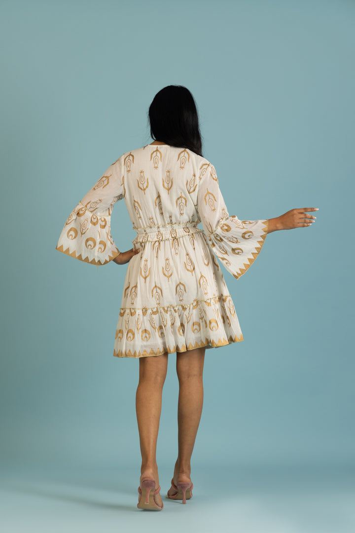 Melisa Boho Flare-Sleeved Summer Dress by Label Reyya - view 3