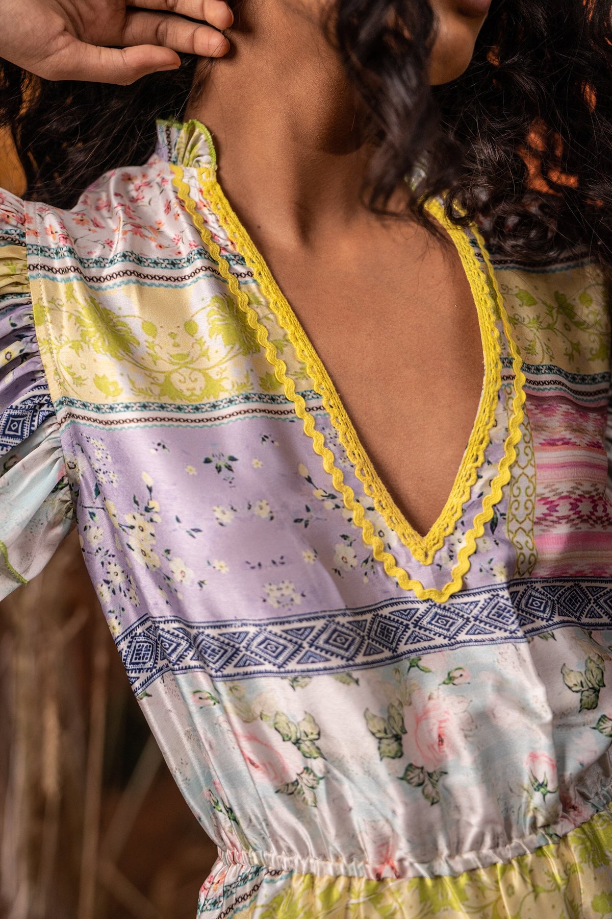 Bright Summer Frill Dress — Multi