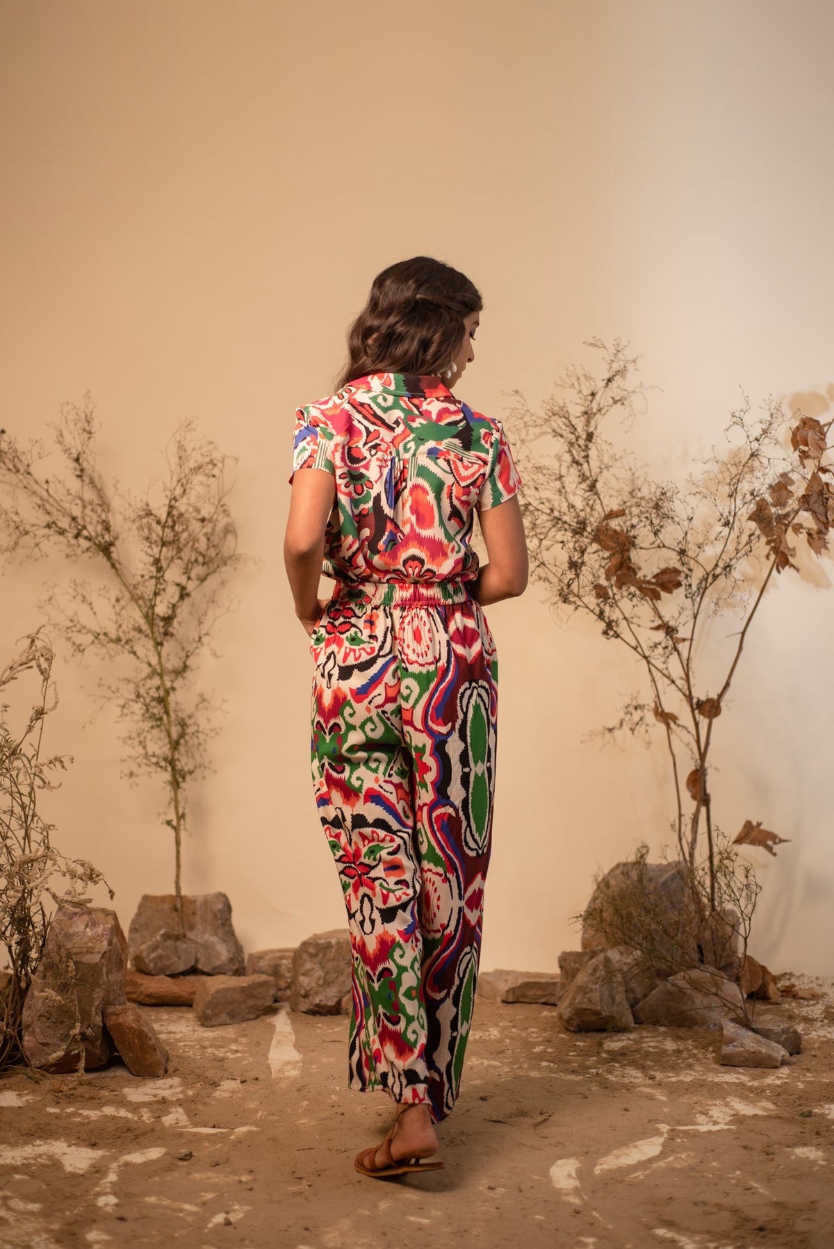 Mosaic Printed Co-Ord Set (Set of 2) by Label Reyya - view 5