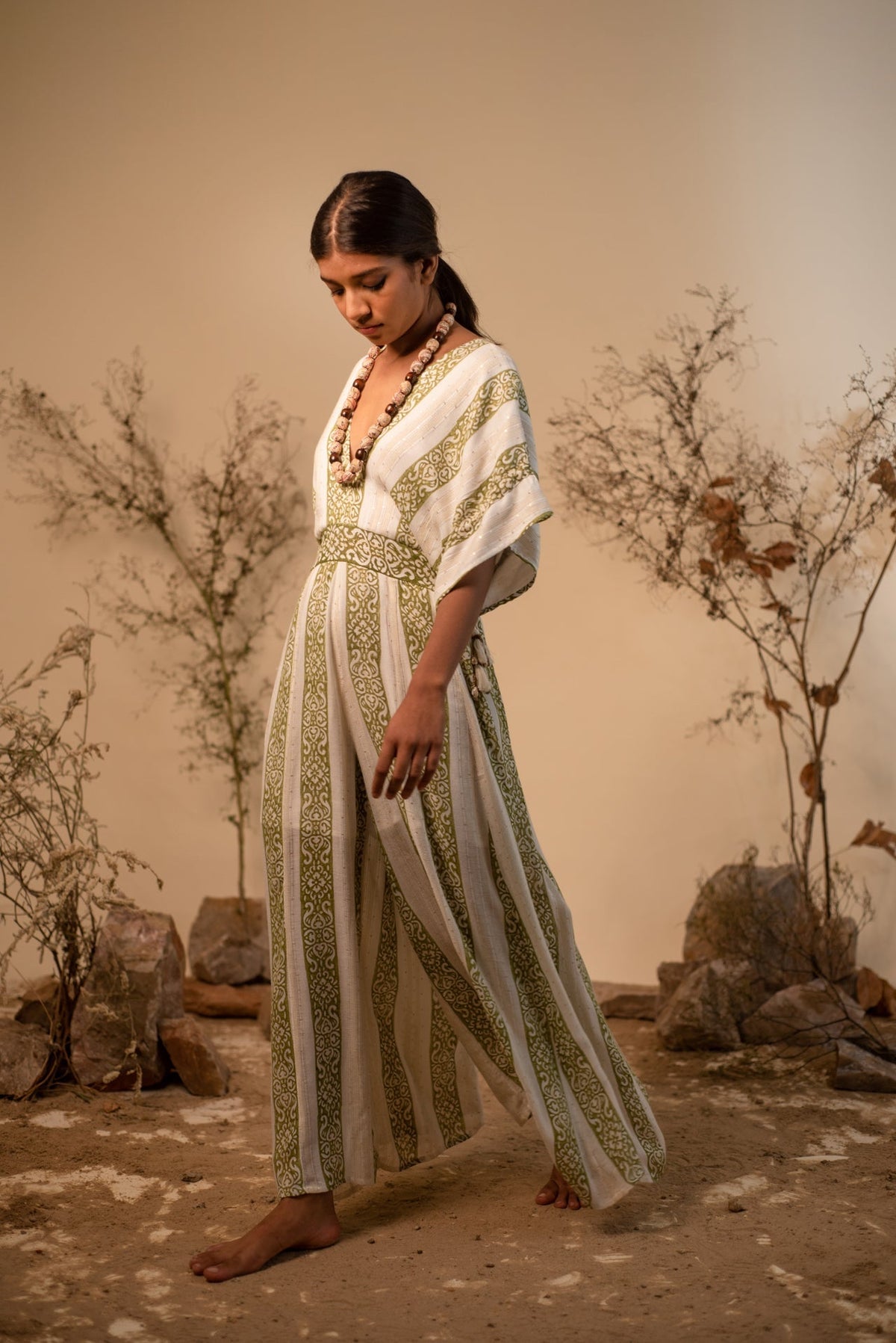Boho Afro Jumpsuit — Green