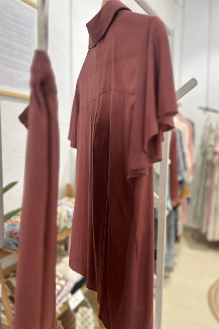 Solid Rust Boho Cord set by Label Reyya - view 4