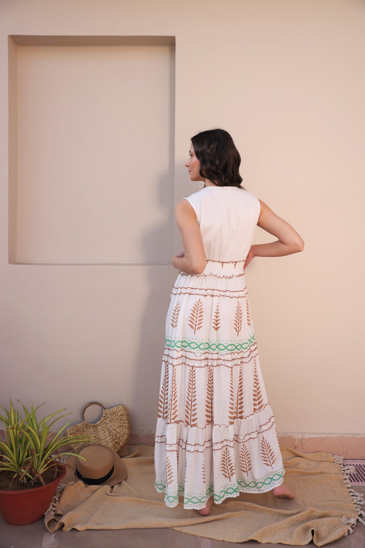 Riva Boho Ruffled Resort Maxi by Label Reyya - view 4