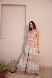 Foral Print V-neck Maxi Dress by Label Reyya - view 1