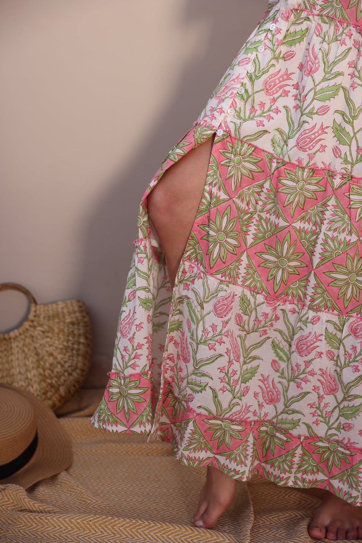 Foral Print V-neck Maxi Dress by Label Reyya - view 8
