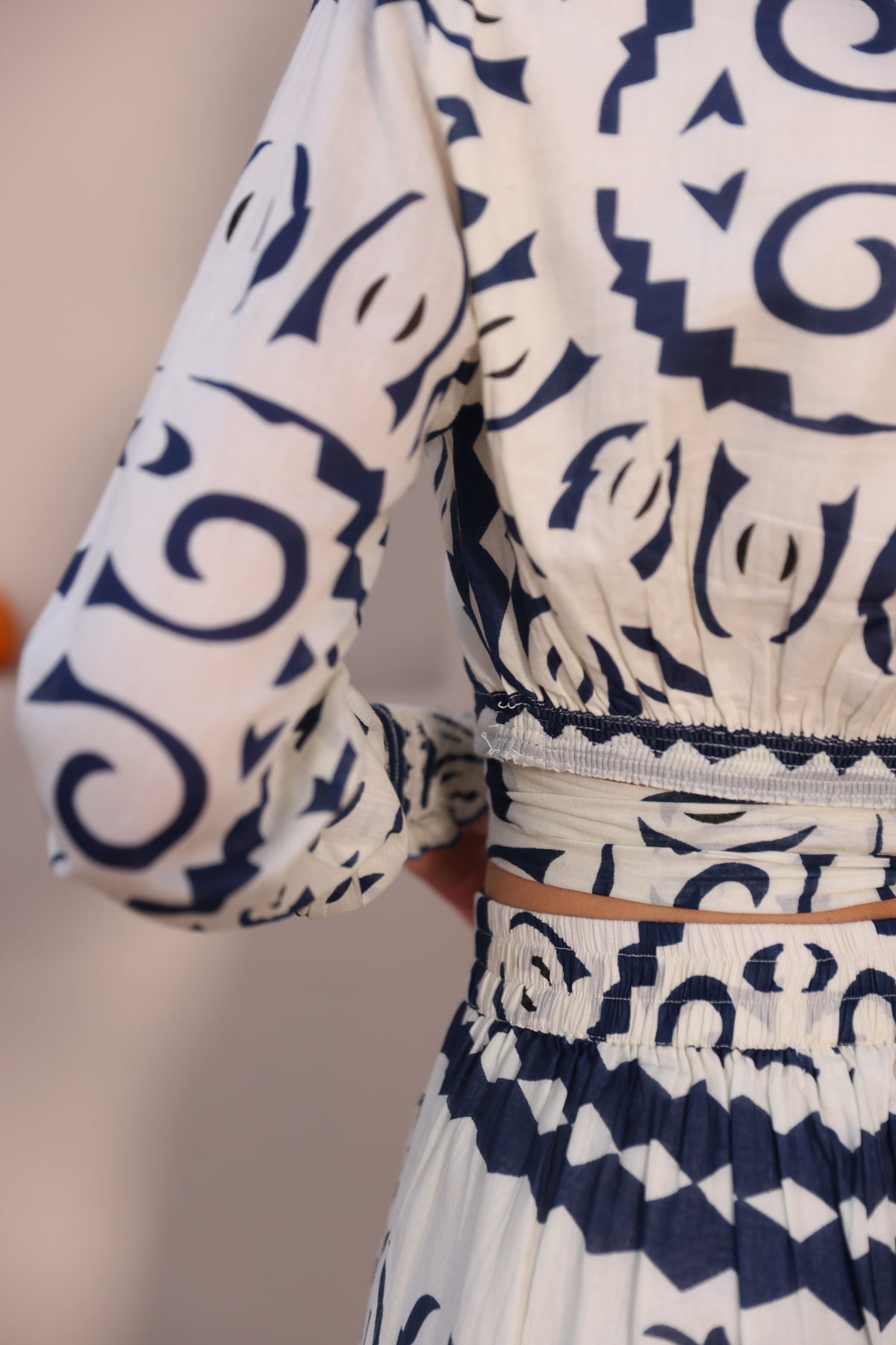 Navy Tribal Co-ord Set (Set of 2) by Label Reyya - view 6